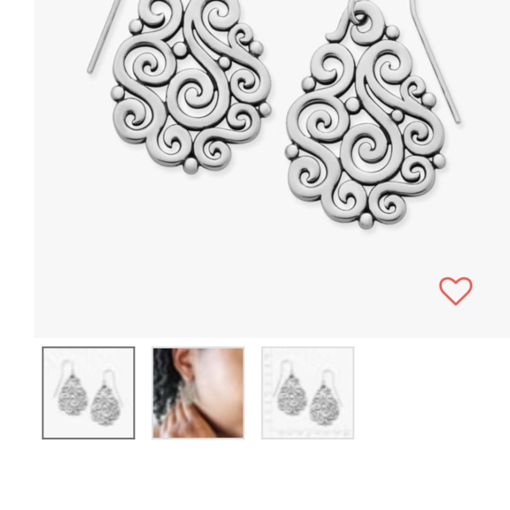 Elegant Silver Swirl Earrings